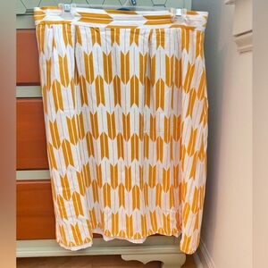 Pendleton Yellow and White Arrow Print Pencil Skirt size 12